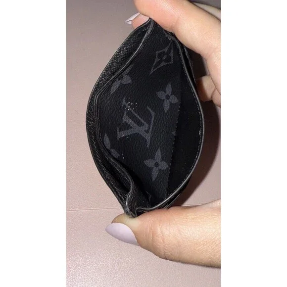 LOUIS VUITTON Monogram Eclipse Porto Cult Double Card Holder M62170 - Picture 10 of 11